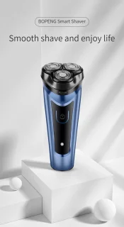 4D TOUCH Scheerapparaat USB Oplaadbaar Zwart/Blauw Unisex