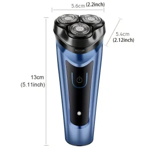 4D TOUCH Scheerapparaat USB Oplaadbaar Zwart/Blauw Unisex
