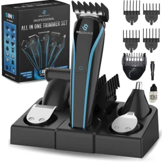 5-in-1 baardtrimmer en bodygroomer voor mannen