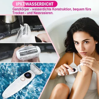 5-in-1 elektrisch damesrasoir - nat/droog - IPX7