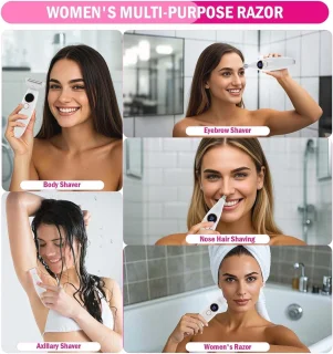 5-in-1 elektrisch damesrasoir - nat/droog - IPX7