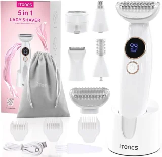 5-in-1 elektrisch damesrasoir - nat/droog - IPX7
