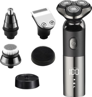 5-in-1 Scheerapparaat voor Mannen met Trimmer en Neustrimmer