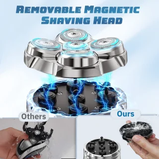 5D Bald Shaver Elektrisch Scheerapparaat