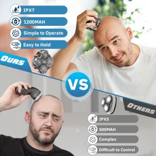 5D Bald Shaver Elektrisch Scheerapparaat