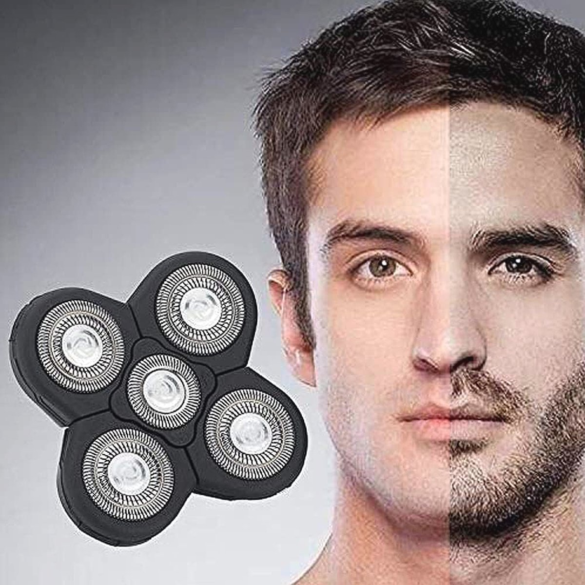 Wat vinden we goed aan de 5x Scheerkoppen met 5 Bladen voor Elektrische Scheerapparaten Mannen