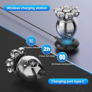 6-in-1 Elektrisch Scheermes voor Mannen