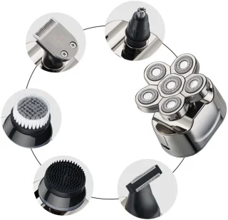 6-in-1 USB Oplaadbare Elektrische Baardtrimmer voor Mannen