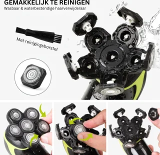 7D Heren Scheerapparaat Snoerloos Wet&Dry 5-in-1