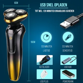 AG210 Elektrisch Scheerapparaat en Trimmer Goud