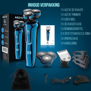 AG210/V2 Scheerapparaat draadloos met trimmer nat/droog