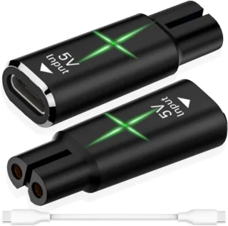 Allecto Type-C Scheerapparaatlader 2-pack