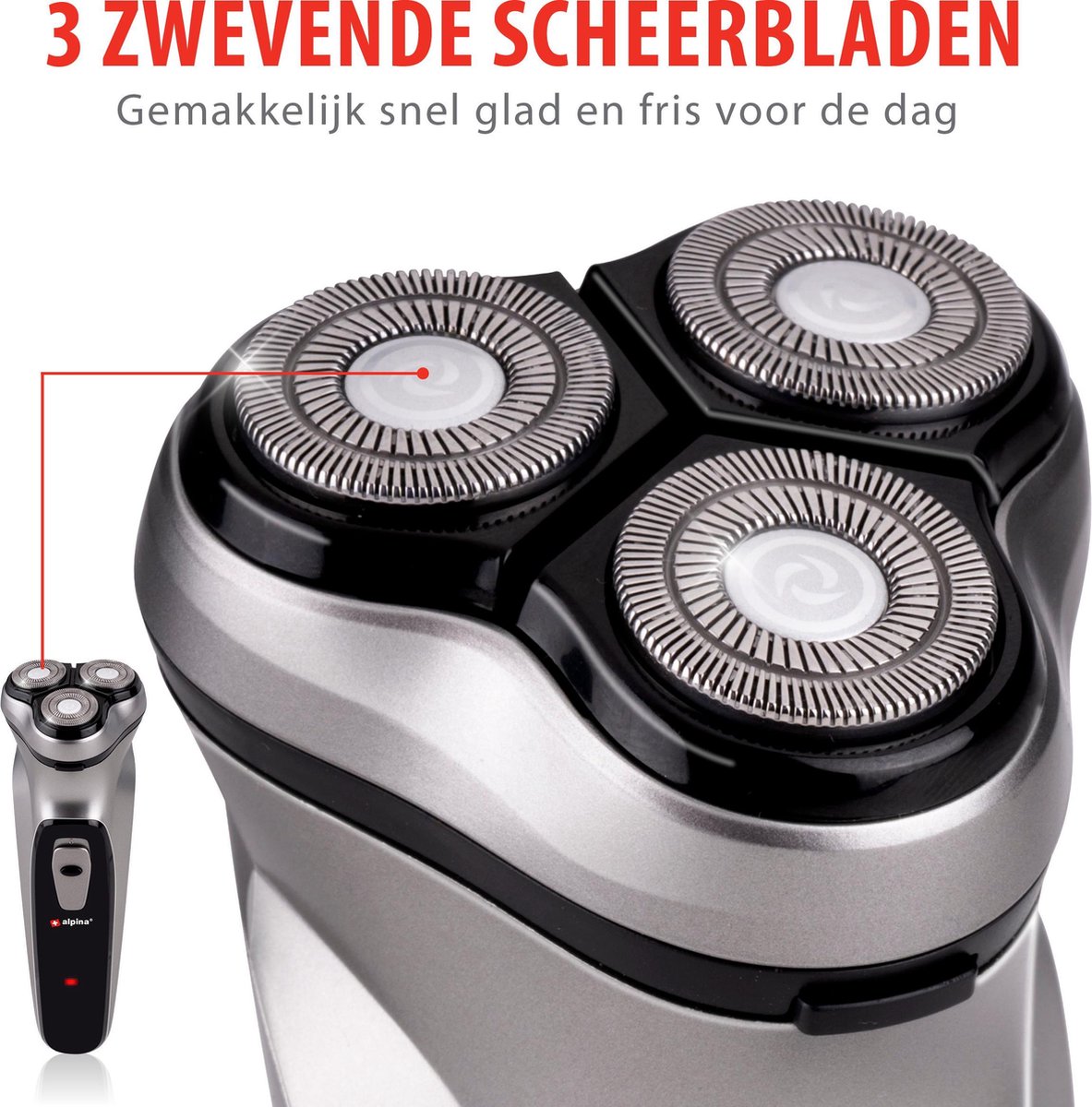 Wat vinden we goed aan de alpina Scheerapparaat met Trimmer en Beschermkap