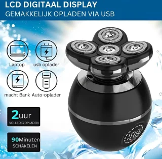 ApexArte Skull Shaver Scheerapparaat Zwart