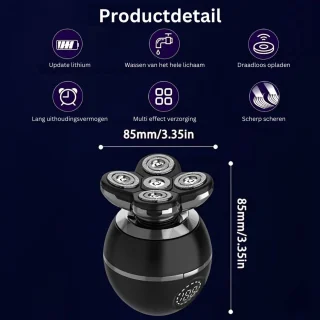 ApexArte Skull Shaver Scheerapparaat Zwart