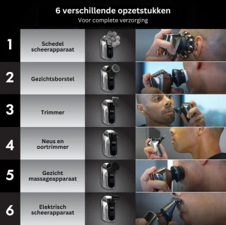 ApexArte Skull Shaver Scheerapparaat Zwart