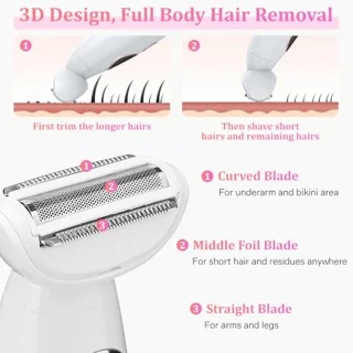 BeautyPro Dames Elektrisch Scheerapparaat en Lichaamstrimmer