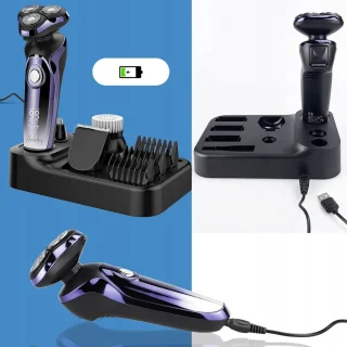 Bedee 5-in-1 elektrisch scheerapparaat voor heren zwart paars