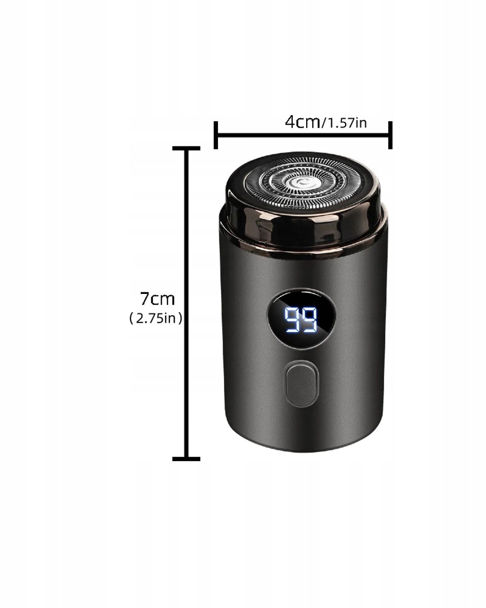 Bedee Mini Elektrisch Scheerapparaat Zwart USB Oplaadbaar