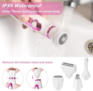 Bikinitrimmer Draadloze Elektrische Ladyshave 4in1 Vrouwen