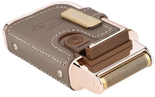 Boteng 2in1 Vintage Scheerapparaat en Baardtrimmer USB Bruin/Goud