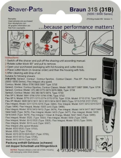 Braun Combipack Alt 31s Shaver Parts