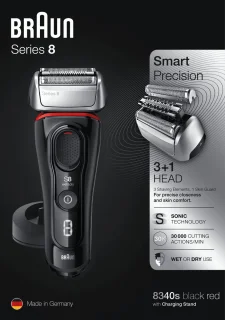 Braun Scheerapparaat Series 8 8340s Zwart