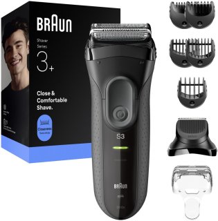 De Braun Series 3+ 3000BT Elektrisch scheerapparaat in één oogopslag