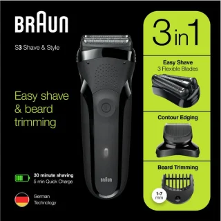 Braun Series 3 300BT Elektrisch Scheerapparaat Zwart
