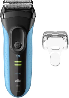 Braun Series 3+ 3040S Elektrisch Scheerapparaat Blauw