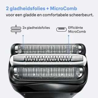 Braun Series 3+ 3040S Elektrisch Scheerapparaat Blauw