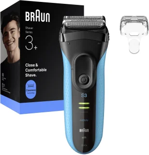Braun Series 3+ 3040S Elektrisch Scheerapparaat Blauw