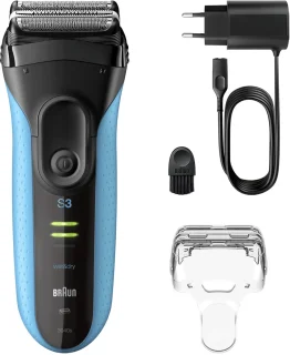 Braun Series 3+ 3040S Elektrisch Scheerapparaat Blauw