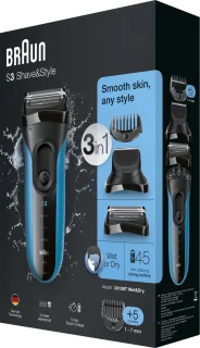Braun Series 3 Shave&Style 3010BT Elektrisch scheerapparaat