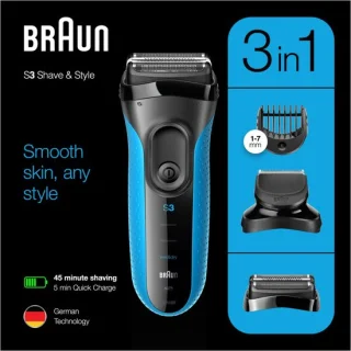 Braun Series 3 Shave&Style 3010BT Elektrisch scheerapparaat