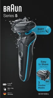 Braun Series 5 50-B1000s Elektrisch Scheerapparaat Blauw