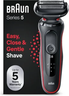 Braun Series 5 51-R1000s Elektrisch Scheerapparaat Rood