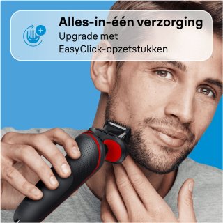 Braun Series 5 51-R1000s Elektrisch Scheerapparaat Rood