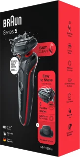 Braun Series 5 51-R1200s Elektrisch Scheerapparaat Rood