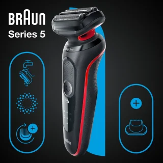 Braun Series 5 51-R1200s Elektrisch Scheerapparaat Rood