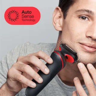 Braun Series 5 51-R1200s Elektrisch Scheerapparaat Rood
