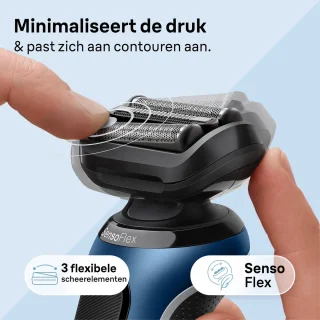 Braun Series 6 61-B1000s Elektrisch Scheerapparaat Blauw