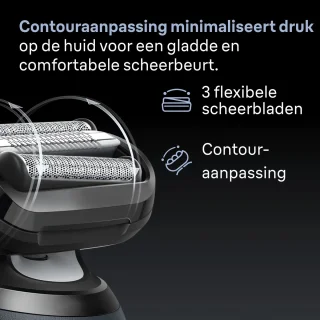 Braun Series 6 62-B1200S Elektrisch Scheerapparaat Blauw