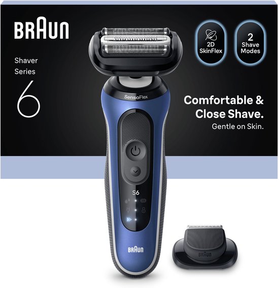 Braun Series 6 62-B1200S Elektrisch Scheerapparaat Blauw review