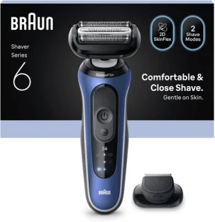 Braun Series 6 62-B1200S Elektrisch Scheerapparaat Blauw