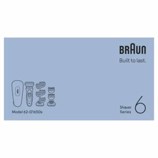 Braun Series 6 62-G1650s Elektrisch scheerapparaat Zwart