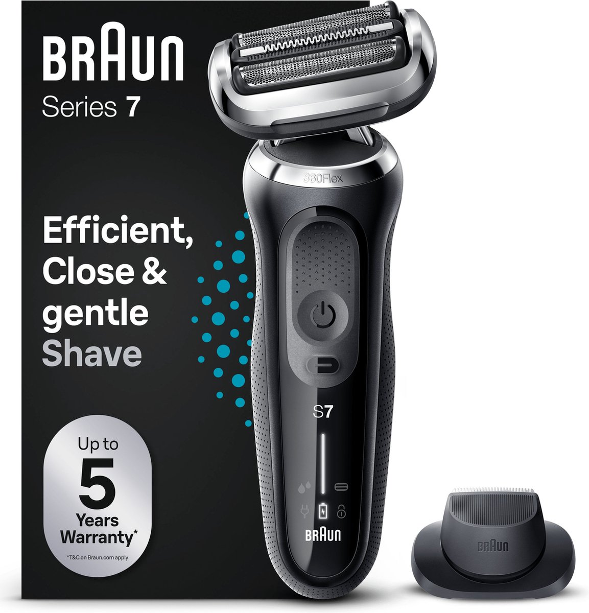 Braun Series 7 71-N1200s Elektrisch Scheerapparaat Zwart