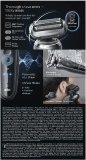 Braun Series 7 72-G1200S Elektrisch Scheerapparaat Grijs