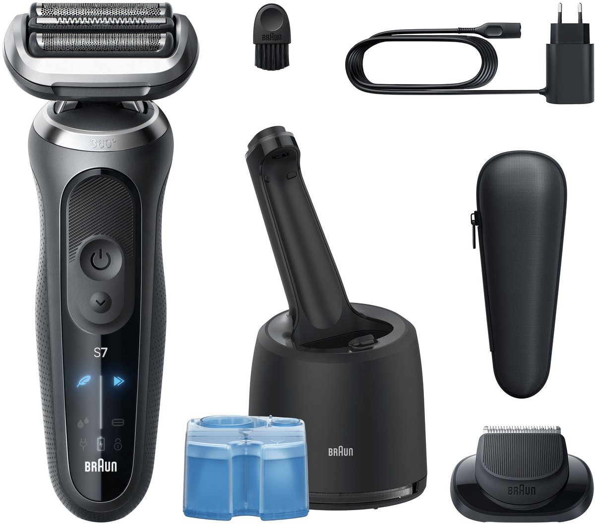 Wat vinden we goed aan de Braun Series 7 72-G7200CC Elektrisch Scheerapparaat Grijs