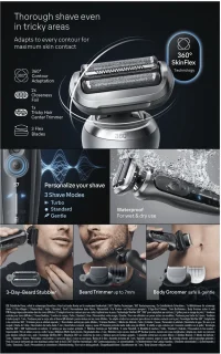 Braun Series 7 72-G7865CC Elektrisch Scheerapparaat Grijs